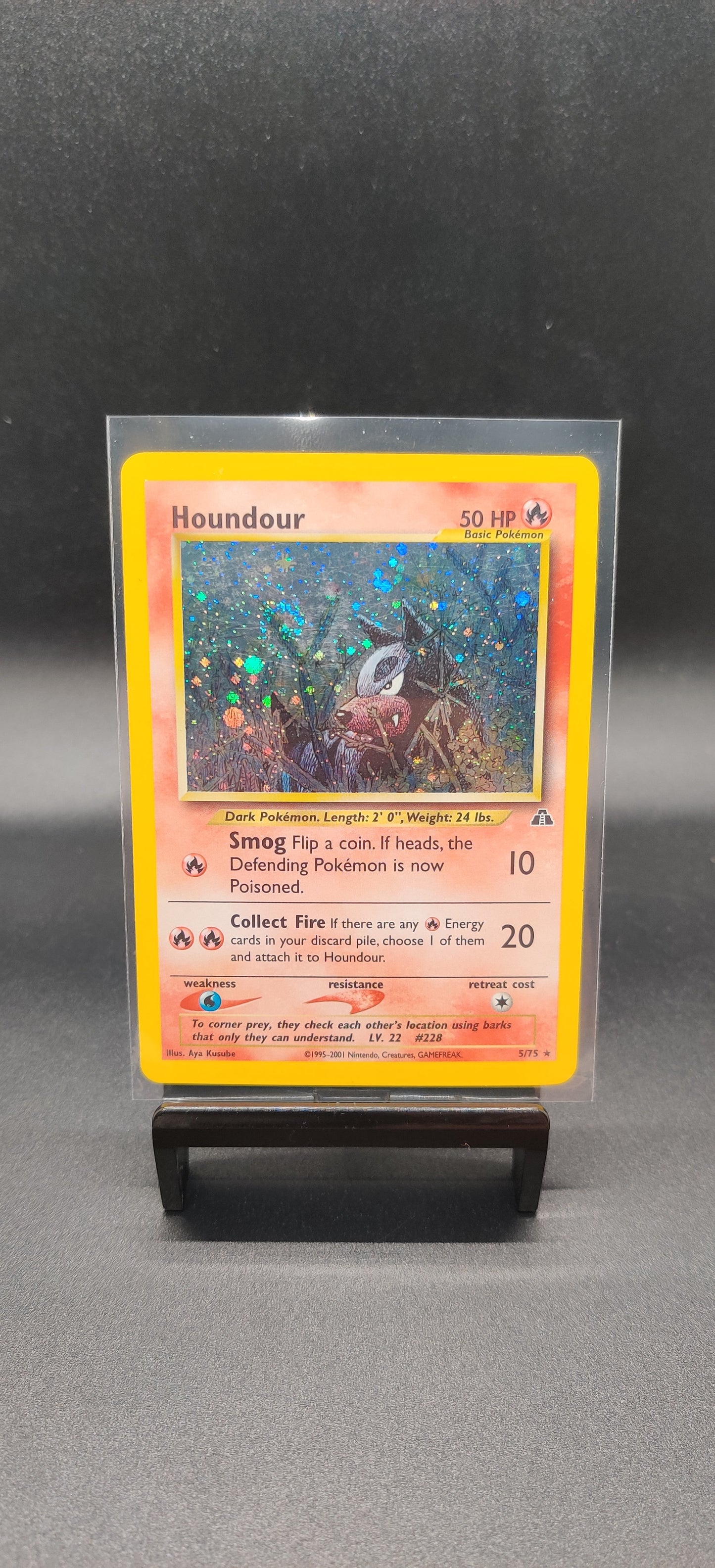 Houndour 5/75 holo w/swirl LP